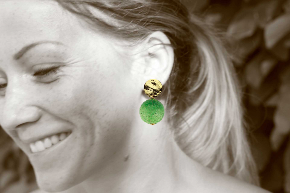 Bettwäsche mit blauem Dackel und Streifen in blau-weiß